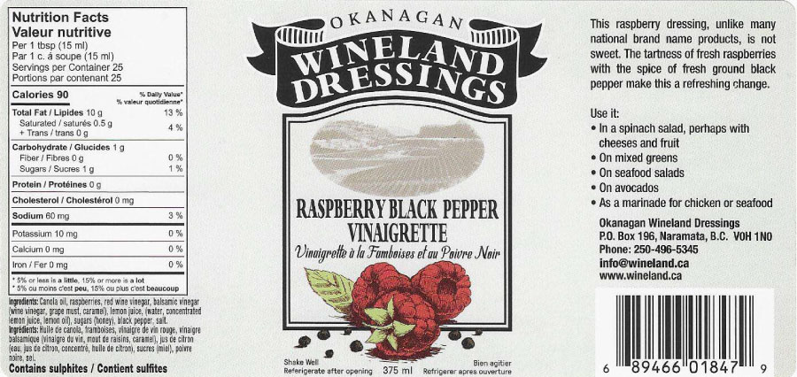Raspberry Black Pepper Dressing